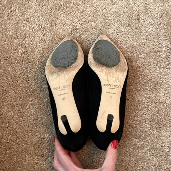 Jimmy Choo Romy Velvet Pumps - Picture 8 of 10